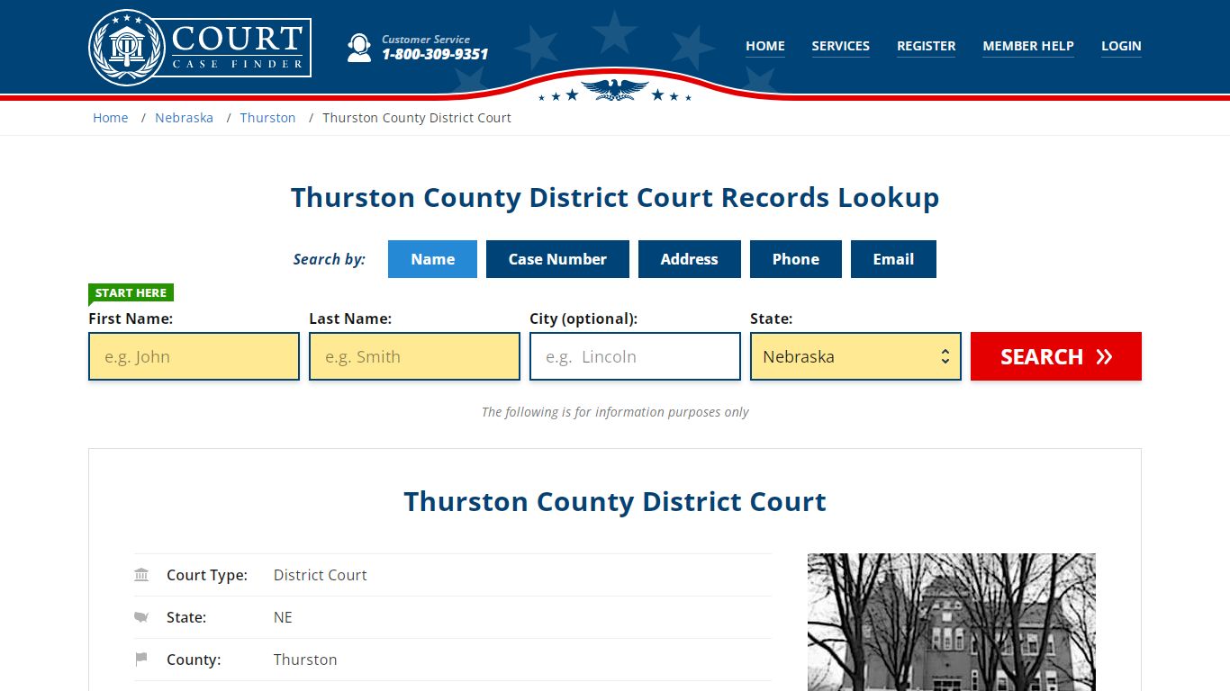 Thurston County District Court Records Lookup - CourtCaseFinder.com